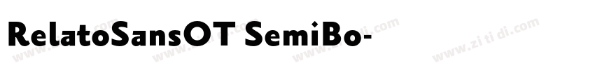 RelatoSansOT SemiBo字体转换